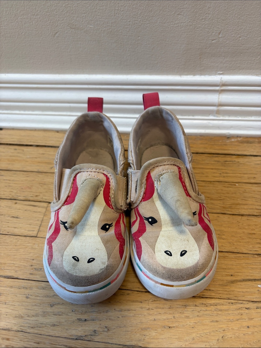 VANS 🔥 $3 add on. Unicorn Slip-On Canvas Shoes in Pink and Cream